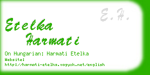 etelka harmati business card